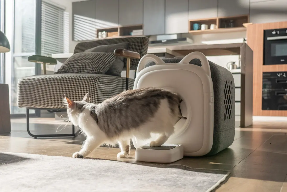 자연스럽게 사용하는 고양이